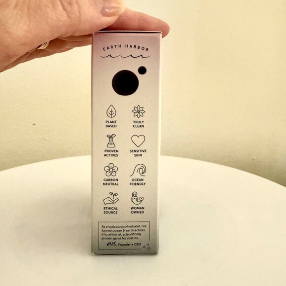 Earth Harbor Obscura Night Repair Full SIze Concentrate Serum Black Seaweed 1oz - Picture 3 of 9